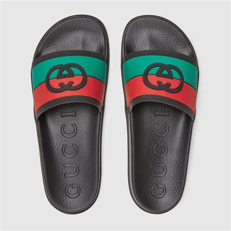 hombres chanclas gucci